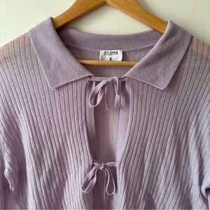 FILIPPA K purple cardigan
